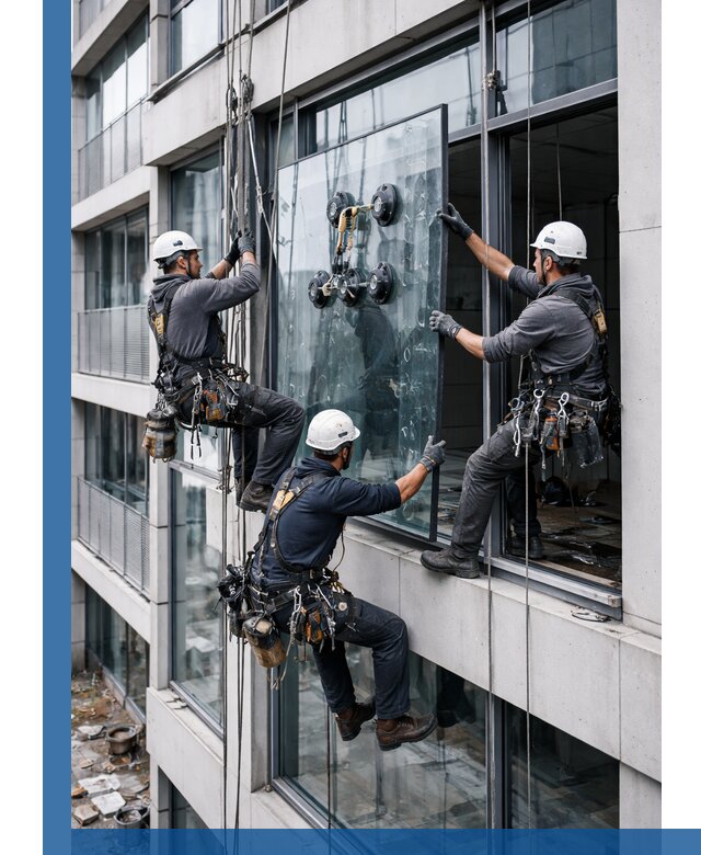 Фасадное остекление и монтаж витражей зданий в Улане-Удэ под ключ