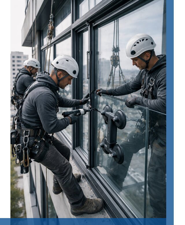 Витражное остекление зданий в Улане-Удэ от 3585 р. | ВЫСОТНИК-Лнд