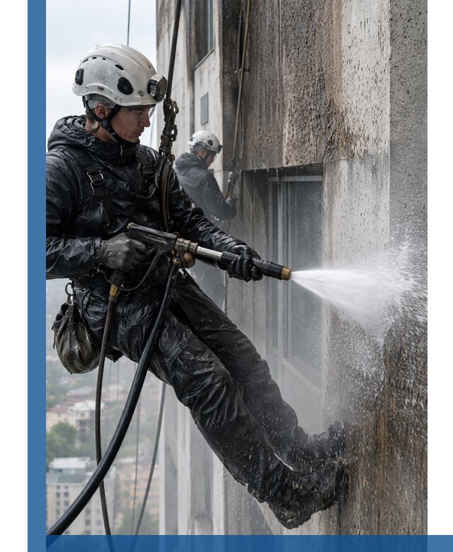 Гидроструйная очистка фасадов и конструкций в Улане-Удэ