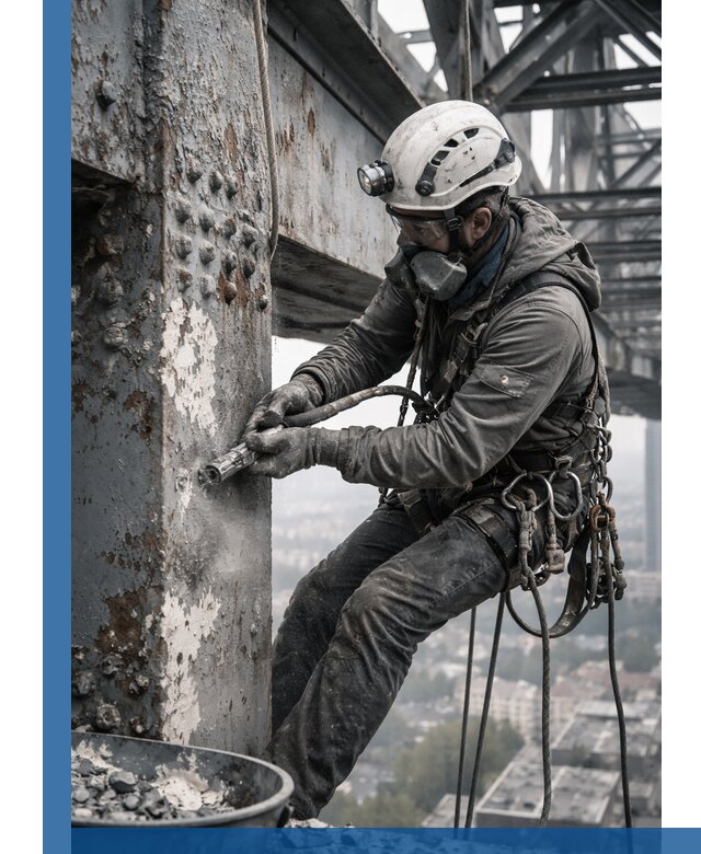 Удаление старой краски с металлических конструкций в Улане-Удэ