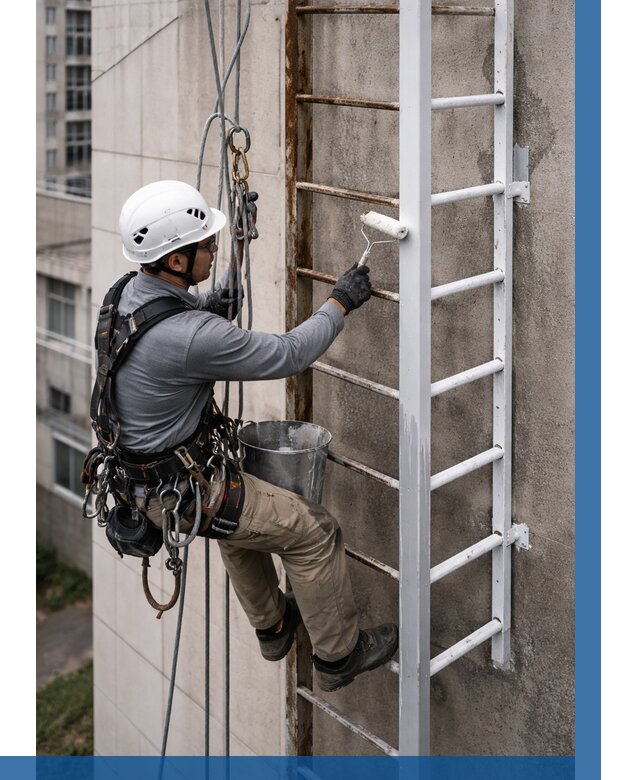Покраска пожарных лестниц в Улане-Удэ от 4609 р. | ВЫСОТНИК-Лнд