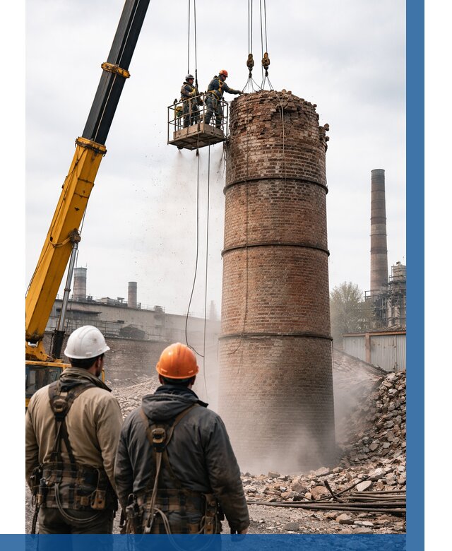 Демонтаж дымовой трубы в Улане-Удэ от 92187 р. | ВЫСОТНИК-Лнд, смета