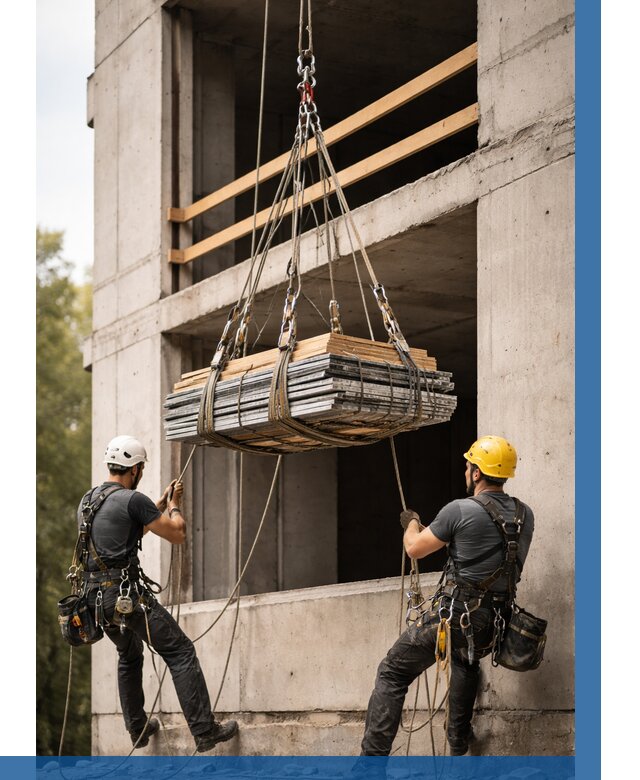 Подъем материала на этаж веревками в Улане-Удэ от 1536 р. | ВЫСОТНИК-Лнд