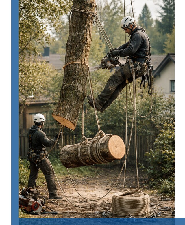 Валка деревьев частями в Улане-Удэ, безопасно и аккуратно