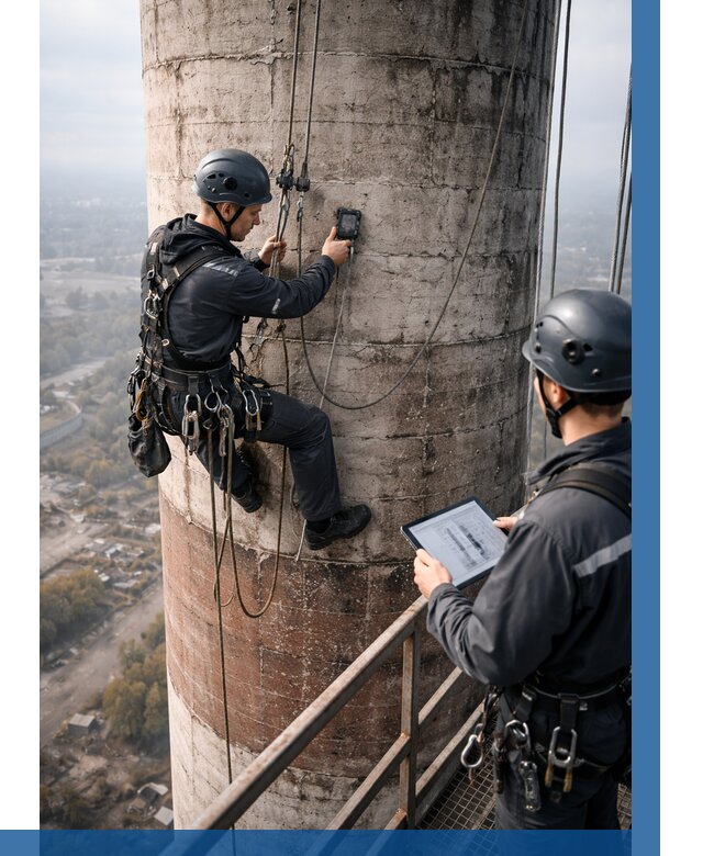 Обследование дымовой трубы в Улане-Удэ от 8194 р. | ВЫСОТНИК-Лнд
