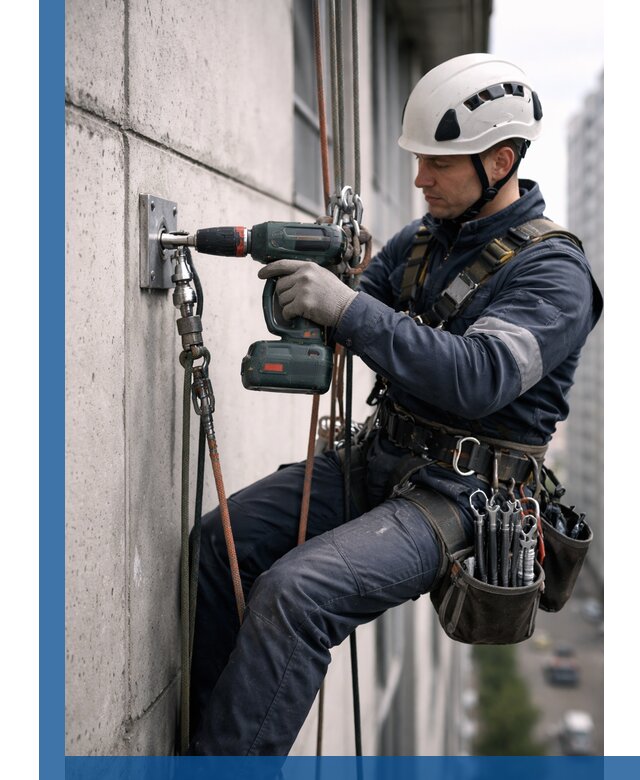 Установка анкерных точек для высотных работ в Улане-Удэ