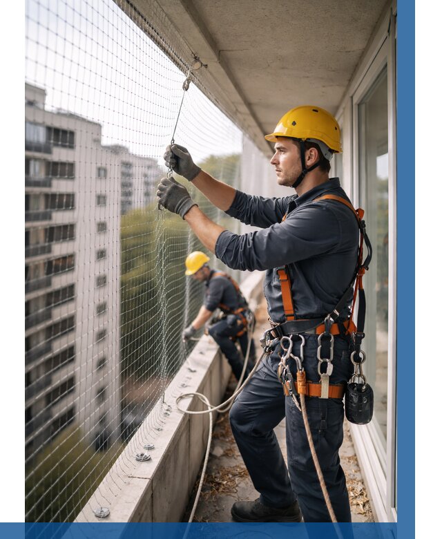 Монтаж сетки от птиц в Улане-Удэ от 4609 р. | ВЫСОТНИК-Лнд