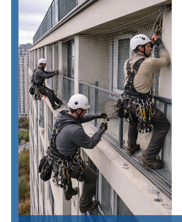 Профессиональный монтаж защитной сетки от птиц в Улане-Удэ